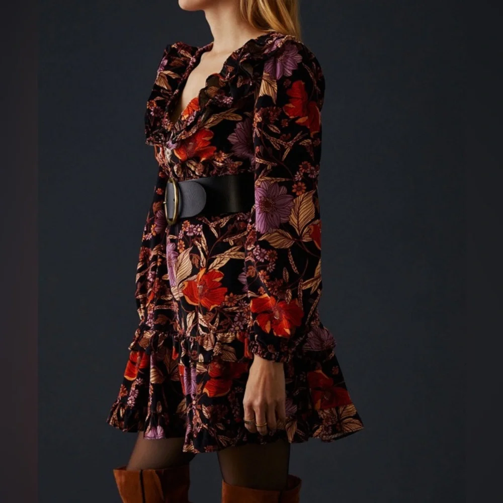 Anthropologie Pilcro Tiered Corduroy Dress - Picture 8 of 10